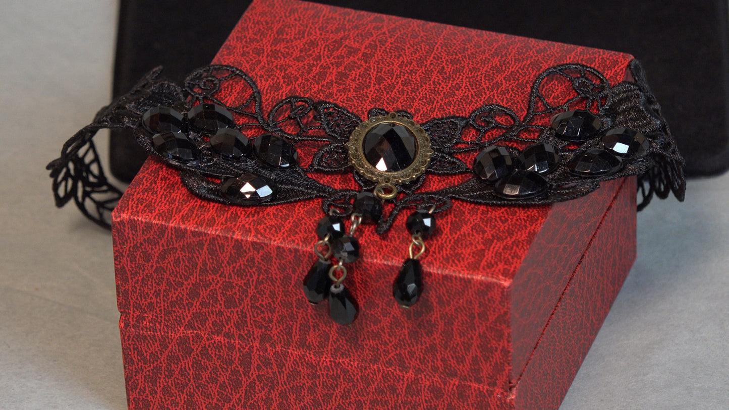 Black choker necklace — Free Shipping