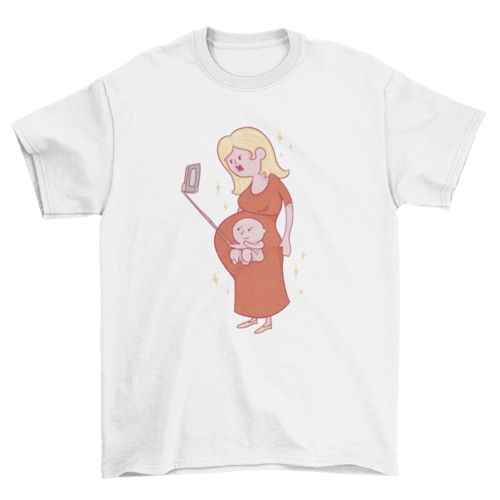 Baby selfie pregnancy t-shirt designes