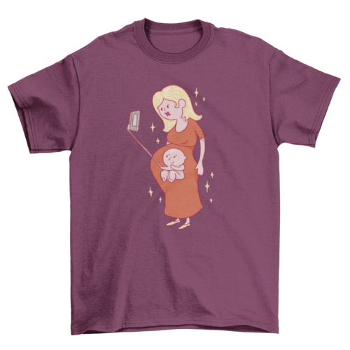 Baby selfie pregnancy t-shirt designes