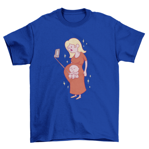 Baby selfie pregnancy t-shirt designes